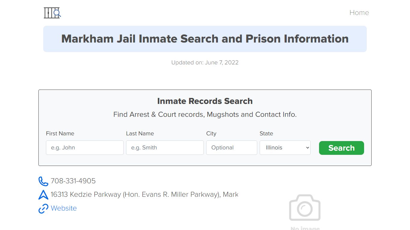 Markham Jail Inmate Search, Visitation, Phone no ...